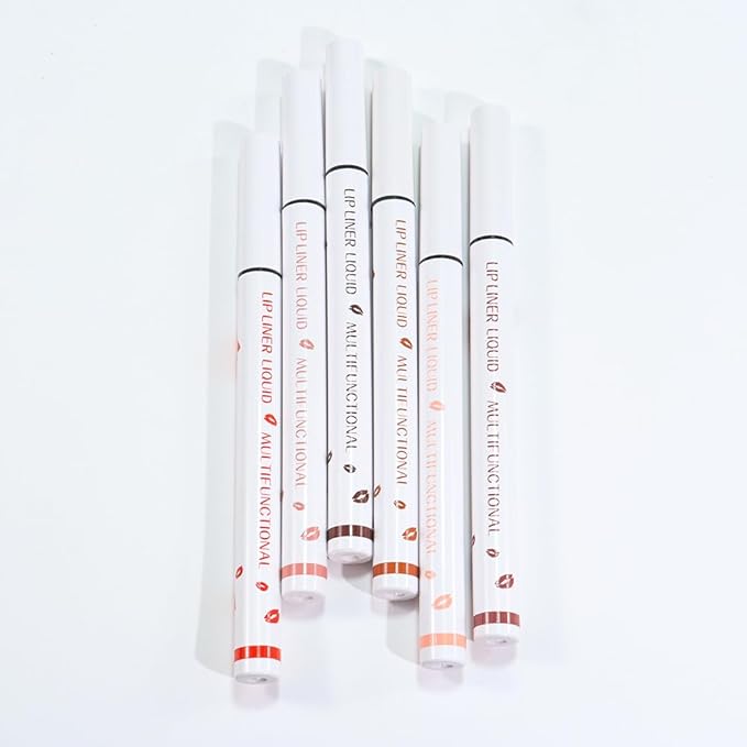 Kaely Wine Longwear Liquid Lip Liner Waterproof, 24 Hour Long Lasting Lip Liner Stain Marker Pen, 2-in-1 Matte Semi Permanent Lipliner & Lipstick, Vegan & Cruelty-Free, 14