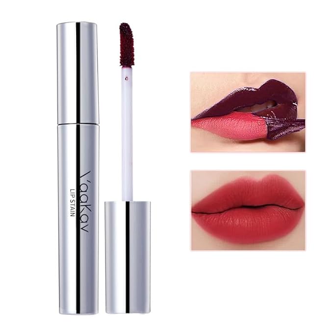 Peel Off Lip Tint Matte Long-Lasting Lip Liner Tattoo Waterproof Temperature Color Sense Lip Stain Smudge Proof Transfer Proof Highly Pigmented Gift for Girl(02 Orange Light)