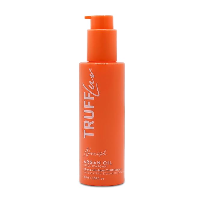 TruffLuv | Nourish Collection Argan Oil, Infused with Black Truffle Extract, Hydrating and Repairing Hair Serum, Smooths Frizz, Repairs Split Ends, Boost Shine, Paraben Free, Sulfate Free, 3.38 Fl Oz
