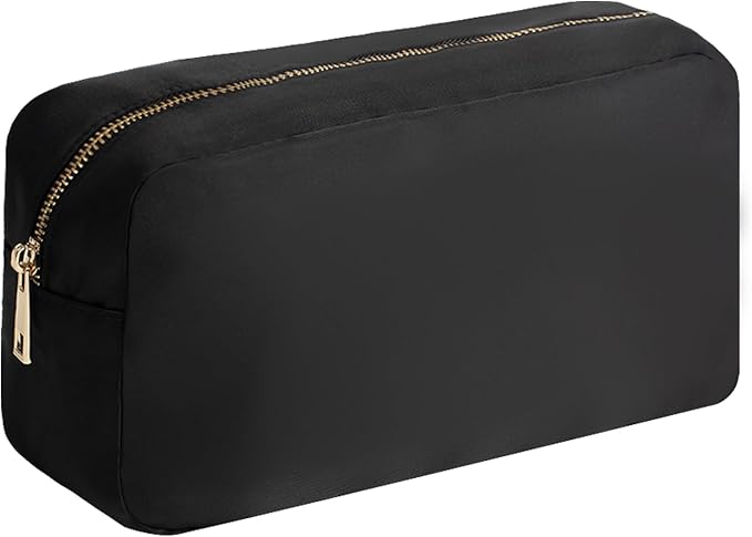 Travel Essentials Makeup Bag for Women Water-resistant Toiletry Organizer Nylon Cosmetic Pouch Preppy Stuff