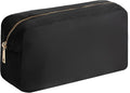 Travel Essentials Makeup Bag for Women Water-resistant Toiletry Organizer Nylon Cosmetic Pouch Preppy Stuff