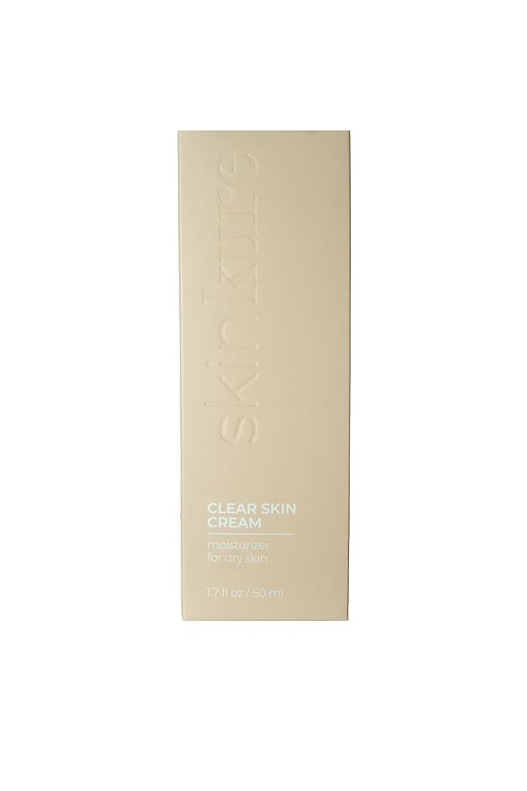 SKINKURE Moisturizer Cream for Dry Skin - Hydrating Moisturizer Face Cream with Hyaluronic Acid - Non-Comedogenic - 1.7 Fl Oz