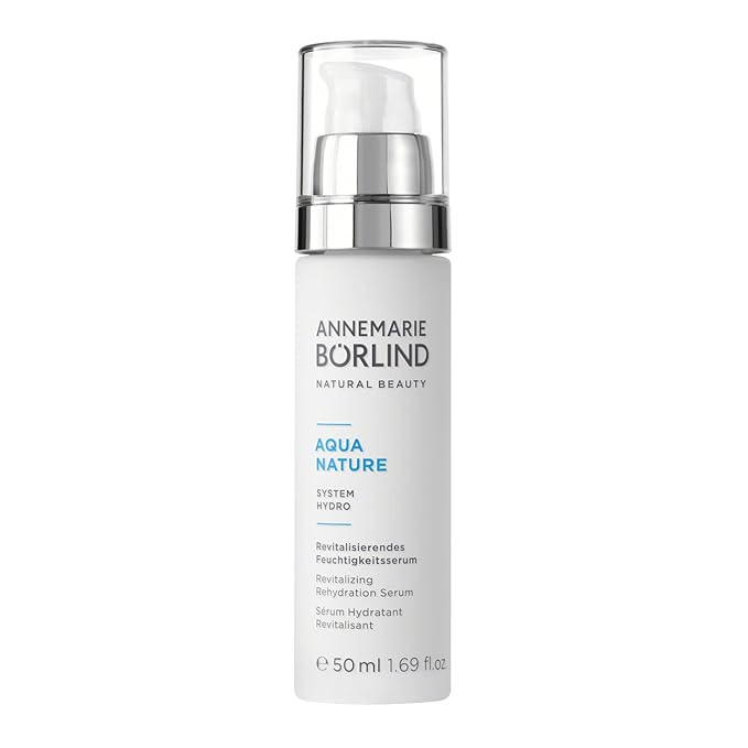 ANNEMARIE BÖRLIND - AQUANATURE Revitalizing Rehydration Serum - Aloe Algae and Hyaluronic Acid Vegan Natural Facial Toner - Soothes, Hydrates, and Primes Skin for Day Cream - 5.07 Fl. Oz.