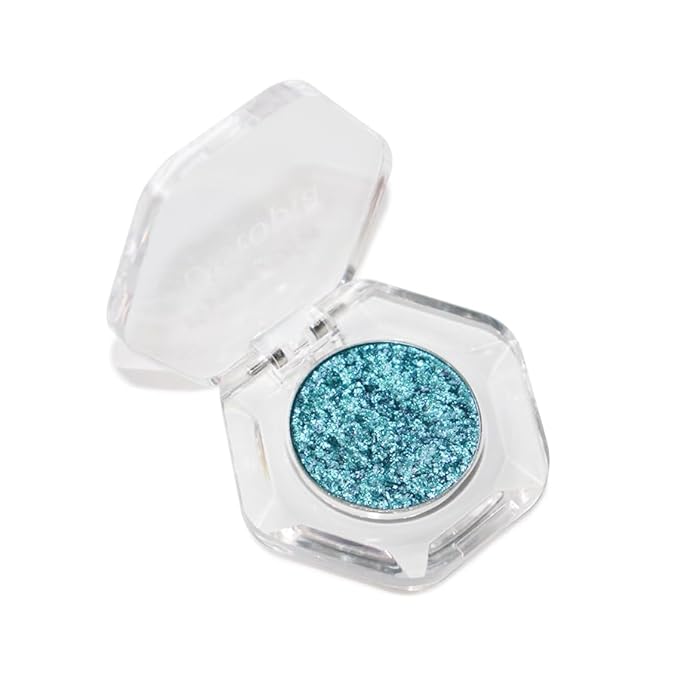 Chameleon Eyeshadow Collection, 14 Shades, Glitter Pressed Powder, Iridescent Shimmer Colors. (Stellar)