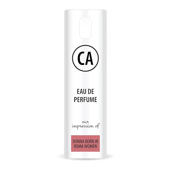 CA Perfume Impression of Diva Born In Roma's Flame for Women Eau De Parfum Amber Floral Scent Long Lasting Perfumes for Women Travel Size TSA Ready for Day and Night Wear 0.33 Fl Oz 10ml