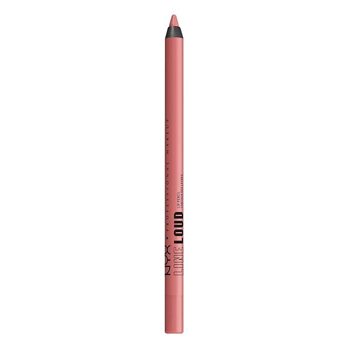 NYX PROFESSIONAL MAKEUP Line Loud Lip Liner, Longwear and Pigmented Lip Pencil with Jojoba Oil & Vitamin E - Born To Hustle (Muted Rose)