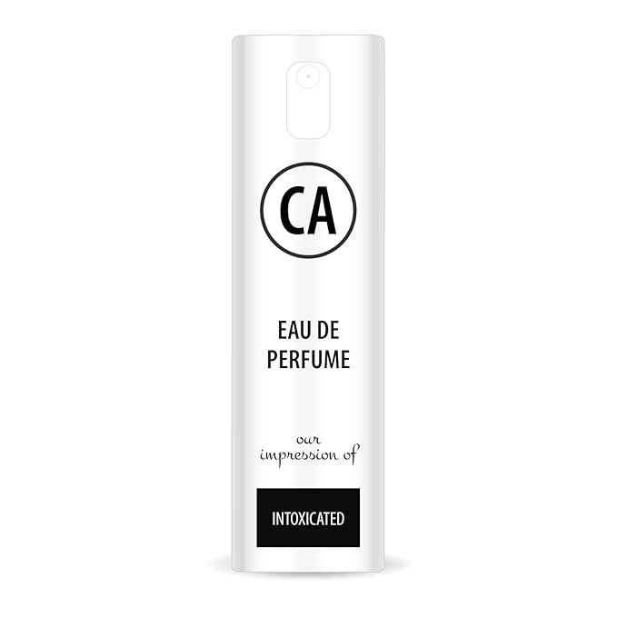 CA Perfume Impression of Intoxicated Unisex Eau De Parfum Aromatic Spicy Scent Long Lasting Unisex Fragrance Travel Size TSA Ready for Day and Night Wear 0.33 Fl Oz 10ml