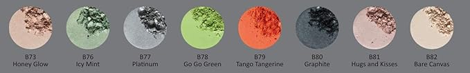Graphite Grey Navy Smokey Shimmering Pressed Powder Single Vegan Eyeshadow; Talc, Paraben & Cruelty Free