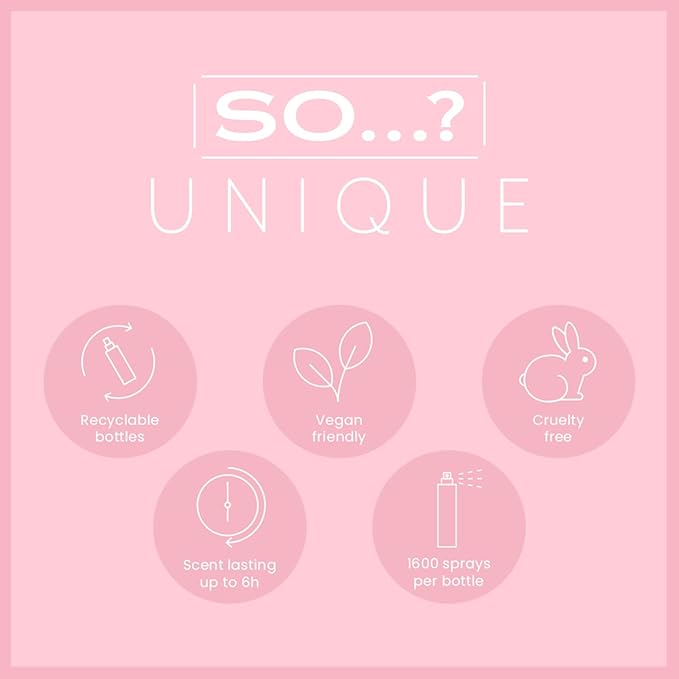 So…? Unique Peony Blush Body Mist - Floral, Fruity Vanilla Perfume with Bergamot and Pear Notes - Perfume for Women - Body Spray for Women - 5.1 oz