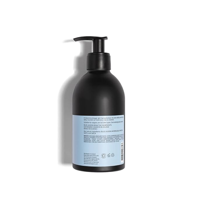 Blue Lagoon Skincare Shower Gel - Revitalizing Body Wash - Bioactive Blue Lagoon Seawater - Lightweight Gel Texture - Soft Ethereal Fragrance - Responsibly Sourced Ingredients - 300ML