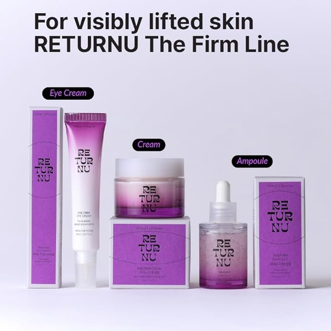The Firm Ampoule, Anti-Aging Face Serum with Peptides, Bakuchiol & Korean Thistle, Firm & Lift, Wrinkle Care, Reduce Facial Puffiness, Vegan Korean Skincare (30ml / 1.01 fl. oz)