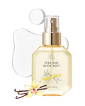 BOM Chiffon Vanilla Body Mist 3.71 Fl Oz, Vanilla Scented Fine Mist with Hyaluronic Acid, Niacinamide & Vitamin C, Hydrating, Lightweight, Long Lasting Fragrance, Korean Skincare