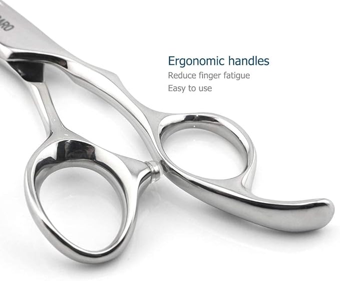 Professional 6 Inch Hair Thinning Shears Barber Scissors Sharp Hair Thinning Scissors 30 Teeth Barber Hair Clippers 440C Shears KINSARO for Hairdresser Barbershop or Home Use