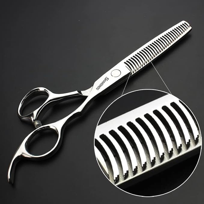 Barber hair scissors, Axemoore professional haircut Cutting Scissors/Shears set- 6", made of Japanese stainless steel, especially (6 in- tooth-C)