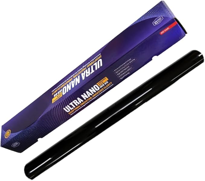 United Ultra Ceramic Window Tint 2PLY Nano Ceramic Film 42% 40Inch (Width) x 100Feet/Roll with High Heat Rejection 80-95% IRR - Car Window Tint Blocks UV/IR Rays Color Stability Adhesive Film
