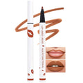 Kaely Nude Brown Longwear Liquid Lip Liner Waterproof, 24 Hour Long Lasting Lip Liner Stain Marker Pen, 2-in-1 Matte Semi Permanent Lipliner & Lipstick, Vegan & Cruelty-Free, 12