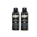 SLAM WoodsMan & BeachMan Bundle - Men's Scented Sunscreen, Sunscreen Spray, Water Resistant, Paraben Free, Broad Spectrum UVA/UVB (Large, 50, Sun Protection Factor (SPF))