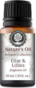 Lilac and Lillies Fragrance Oil 10ml for Floral Diffuser Oils, Making Soap, Candles, Lotion, Home Scents, Linen Spray and Lotion