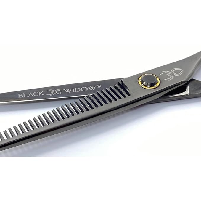 Dos Manos HIGH-END Razor Edge Series Barber Blending Hair Scissors - Japanese Stainless Steel Salon Scissors 6" Overall Length - Fine Adjustment Tension Screw