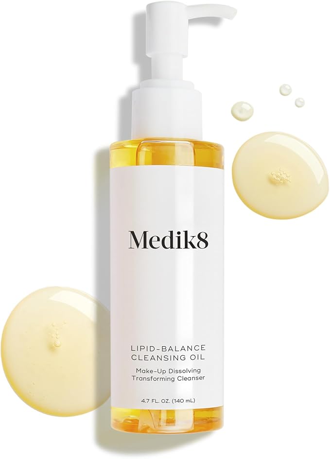 Medik8 Lipid-Balance Cleansing Oil - Transforming Facial Cleanser - Face Cleanser for Radiant Complexion - Face Wash for Women and Men - 4.7 oz