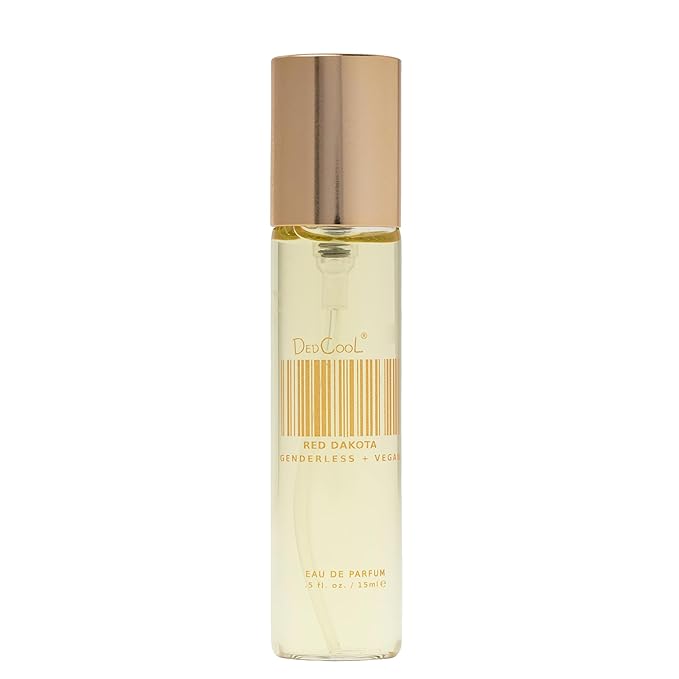 DedCool Eau de Parfum (Red Dakota- 0.5 fl oz) w/Notes of Gardenia, Amber, Bergamot, Perfume for Men and Women, Luxury Fragrance, Long Lasting, w/Essential Oils, Non-Toxic, Vegan, Fragrance For All