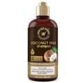WOW Skin Science Coconut Oil Milk Shampoo - Hair Growth, Hydrating and Curl-Defining Formula for Curly, Wavy Hair for Men & Women - No Sulfates, No Parabens