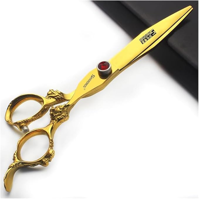 5.5/6 /7 Inch Purple Dragon Knight Professional Japanese Hair Scissors Barber Scissors Set (7 inch 2pc-D)