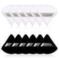 BLAAROOM 12 Pcs Velour Powder Puff Face Makeup Triangle Powder Puffs Face Exquisite Makeup Eyes and Corners Contouring for Loose Powder Wet Dry Cosmetic Foundation Sponge Makeup Tool