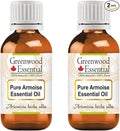 Greenwood Essential Pure Armoise Essential Oil (Artemisia herba alba) Steam Distilled (Pack of Two) 10ml X 2 (0.66 oz)
