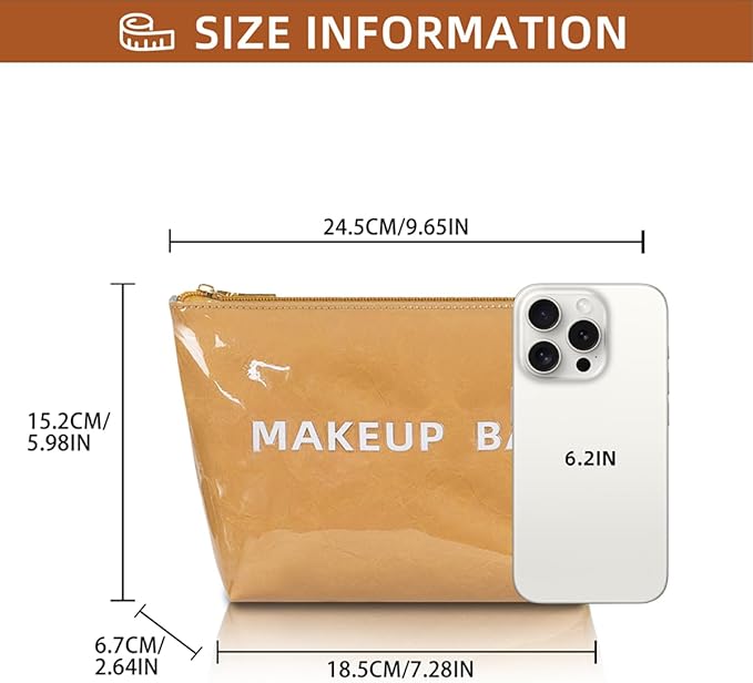 Makeup Bag for Women, Portable Waterproof Cute Cosmetic Bags, Skincare Makeup Case Pouch with Zipper for Daily Use, Travel