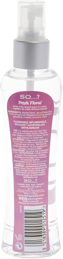 Fresh Floral Body Mist by So...? - Perfume for Women - Ideal Gifts - Body Spray for Women with Citrus, Green Notes and Freesia - 3.5 oz