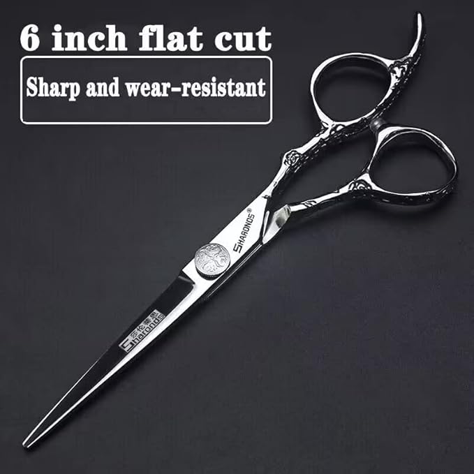 6/7/7.5/8/9-inch professional hair clipper set, stainless steel sharp hair clippers, hairdresser specific scissors