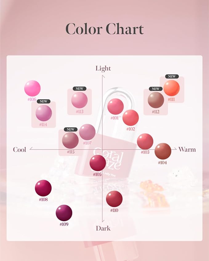 CORLAHAZE Glow Lock Jelly Tint 105 Harmony 4g, Hydrating Jelly Glow Lip Stain, High-Shine, Long-Lasting Color Moisturizing Lip Enhancer with Rosehip Oil, Collectible Lock-Shaped Design, Korean Makeup