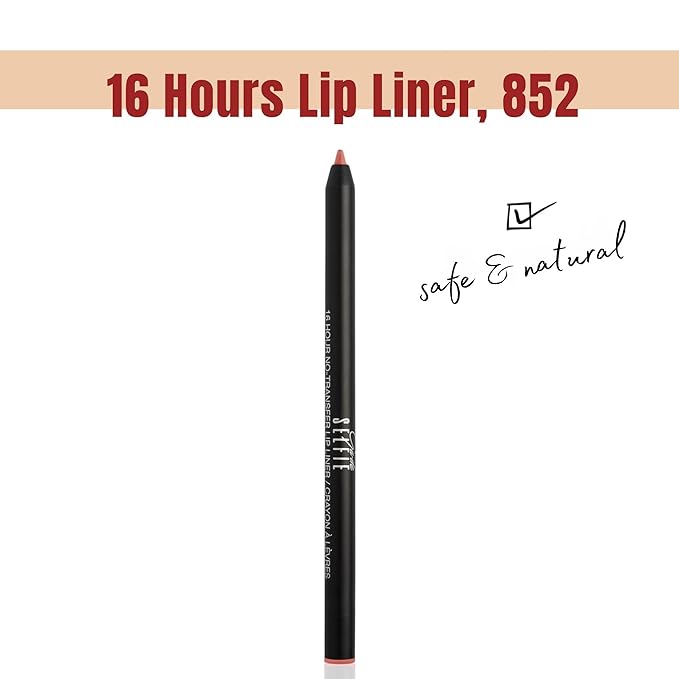 GA-DE Selfie 16 Hours Lip Liner, 852 - Long-Lasting, Transfer-Resistant Lip Liner Pencil - Lightweight, Creamy Soft Texture, High-Pigmented - 0.02 oz