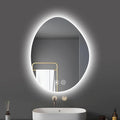 50x70cm LED Backlit Bathroom Mirror Wall-Mounted Smart Vanity Mirror by Unknown