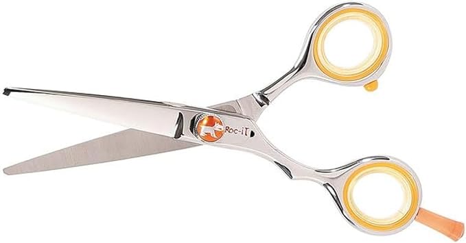 Cricket Centrix Roc-It Dog Professional Stylist 5” Hair Cutting Shears and RTL-30 Thinning Hair Cutting Scissors Duo Set, Salon Barber Supplies for Women and Men Haircut, Lefty