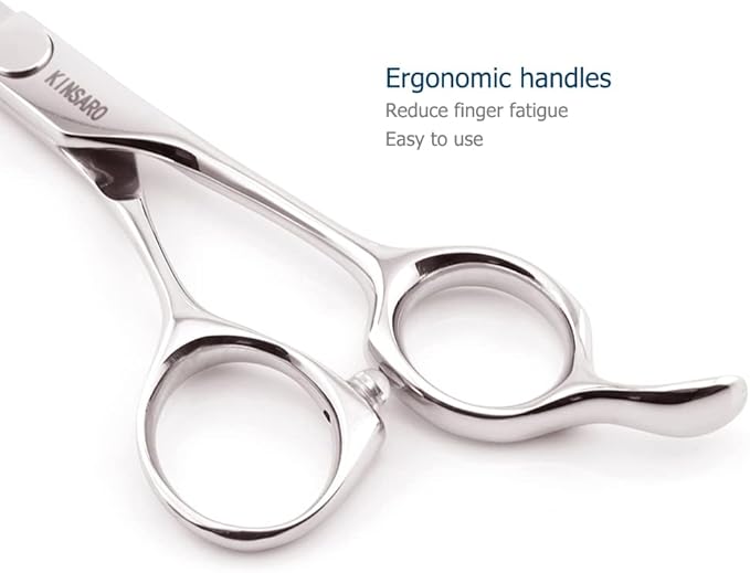 Hair Cutting Scissors Hair Cut Professional 5.5 Inch Hair Cutting Shears Haircut Scissors Barber Shears 440c Hairdresser Barber Shears KINSARO for Hairdresser Barbershop or Home Use