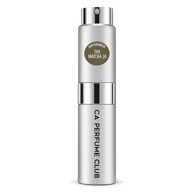 CA Perfume Impression of The Matcha 26 for Women and Men Woody Aromatic Scent Long Lasting Unisex Fragrance Eau De Parfum Travel Size Refillable Atomizer Spray 0.27 Fl Oz 8ml