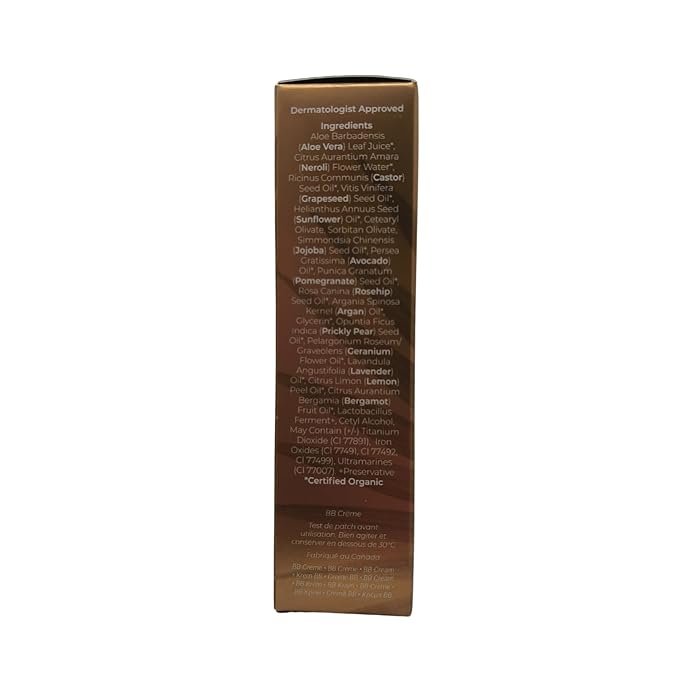 INIKA Organic BB Cream Foundation - Vegan Makeup with Hydrating Prickly Pear, Jojoba, and Pomegranate Seed Oil - Lightweight, Radiant BB Glow for Balanced Skin Tone, Nude 1 fl oz