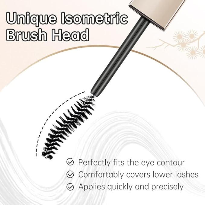 CATKIN Lash Lengthening Mascara, Volumizing & Lengthening, Very Black, Clump-Free, Long Lasting Waterproof Formula for Dramatic Long Lashes 7.5g