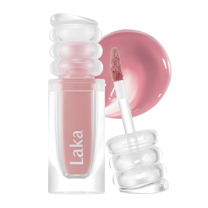 Laka Maxi Glayer Tint 3.8g/0.13oz., Glass Layer of Gloss, Ultra Glow & Vivid Layerable Pigments, High Shine Lip Oil, K-Beauty (#604 Misty)