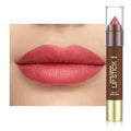 Ruby Red Matte Lipstick Crayon for Women, 24 Hour Lipstick Lip Liner Pencil Long Lasting Waterproof Smudge Proof, Vegan & Cruelty-Free, Neutral lip liner marker Easy Application Full Coverage B04#