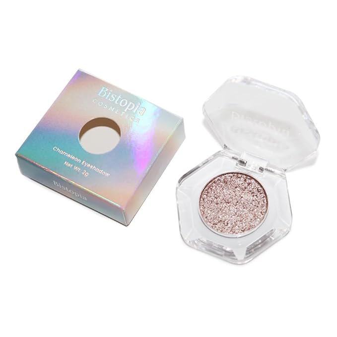Chameleon Eyeshadow Collection, 14 Shades, Glitter Pressed Powder, Iridescent Shimmer Colors. (Tessera)