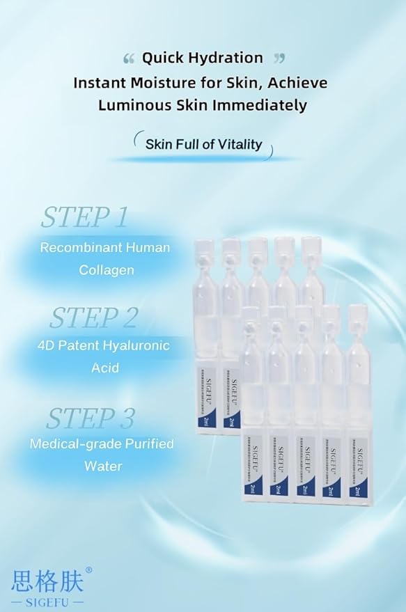 Recombinant Collagen Serum | Moisturizing Repair | Single-Use Packets | Post-Procedure Hydration for Sensitive Skin
