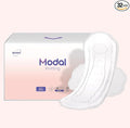 MODAL Pads for Women, Unscented Daily Thin Sanitary Pads for Period with Wings, 9.5 Inch(240 mm), Regular, 32 Count