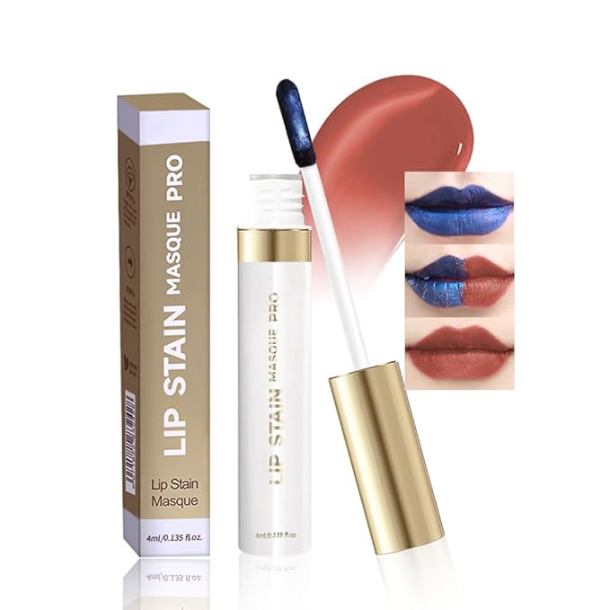 Lip Stain Peel Off – Wipe-Off Lip Stain Tattoo | Long Lasting Waterproof Lip Tint, High-Pigment Matte Lip Color, Smudge & Transfer Proof Lip Stains Masque, Kiss-Proof All-Day Lip Makeup 04#