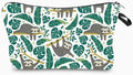Cute Animal Lovers Gifts Tropical Sloth Cosmetic Bag Makeup Pouch with Zipper (sloth)