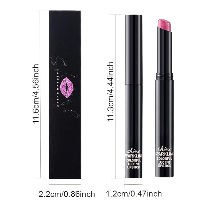 Mauve Pink Metallic Lipstick for Women,Lightweight Comfortable Non-Drying Shimmer Frosted Lipstick,Glitter Lip Gloss Stain Long Lasting Waterproof Smudge Proof 24 Hour Full Coverage Lip Makeup,Vegan