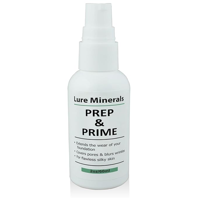 Lure Minerals Prep and Prime Foundation Primer, 2oz (Compare to Bare Min,)