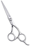 Hair Cutting Scissors, ULG Professional Hair Scissors 6.5 inch Right-Hand Razor Edge Barber Shears Salon Hair Cutting Shears Made of Japanese Stainless Steel, Hand Sharpened Silver